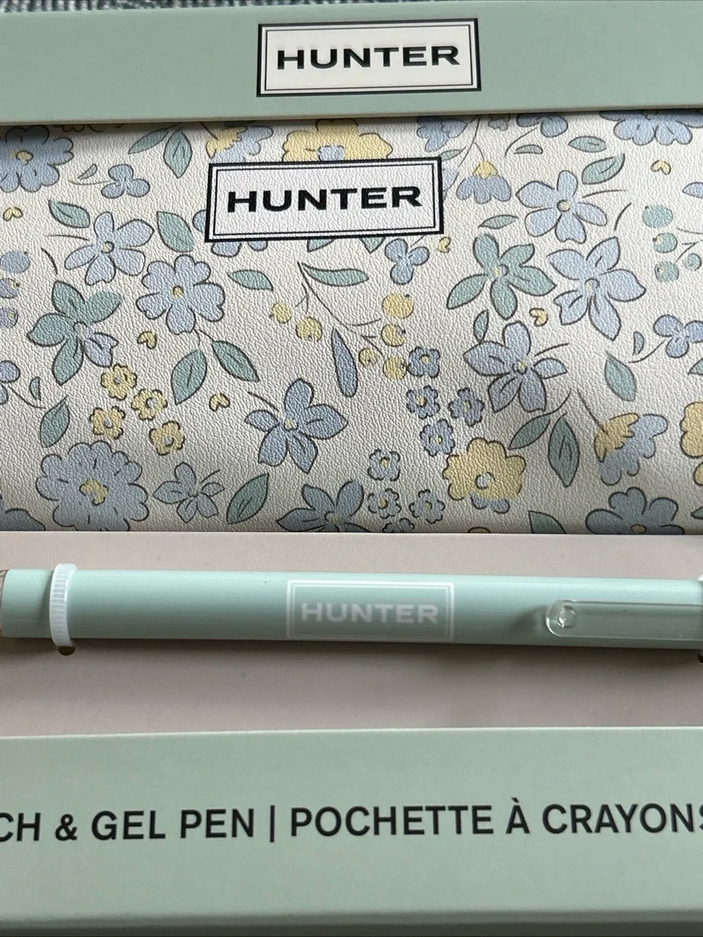 BRAND NEW! HUNTER Brand - Pencil Pen Pouch & Gel Pen Boxed Gift Set - NIB